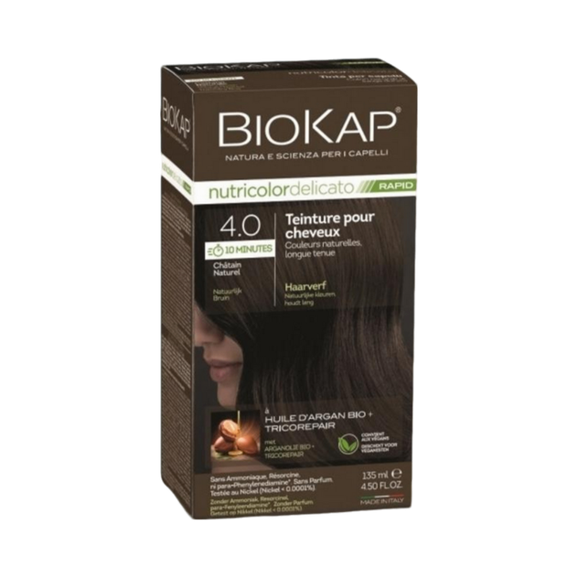 Coloration Nutricolor Delicato Rapid Châtain naturel 4.0