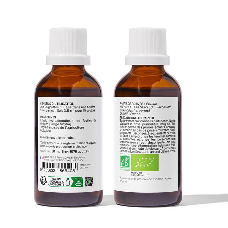 Ginkgo Biloba Bio Extrait de plante fraîche