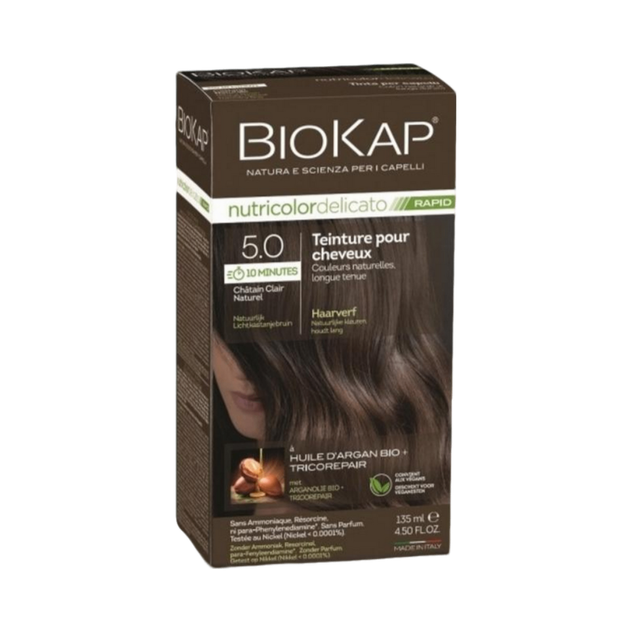 Coloration Nutricolor Delicato Rapid Châtain clairnaturel 5.0