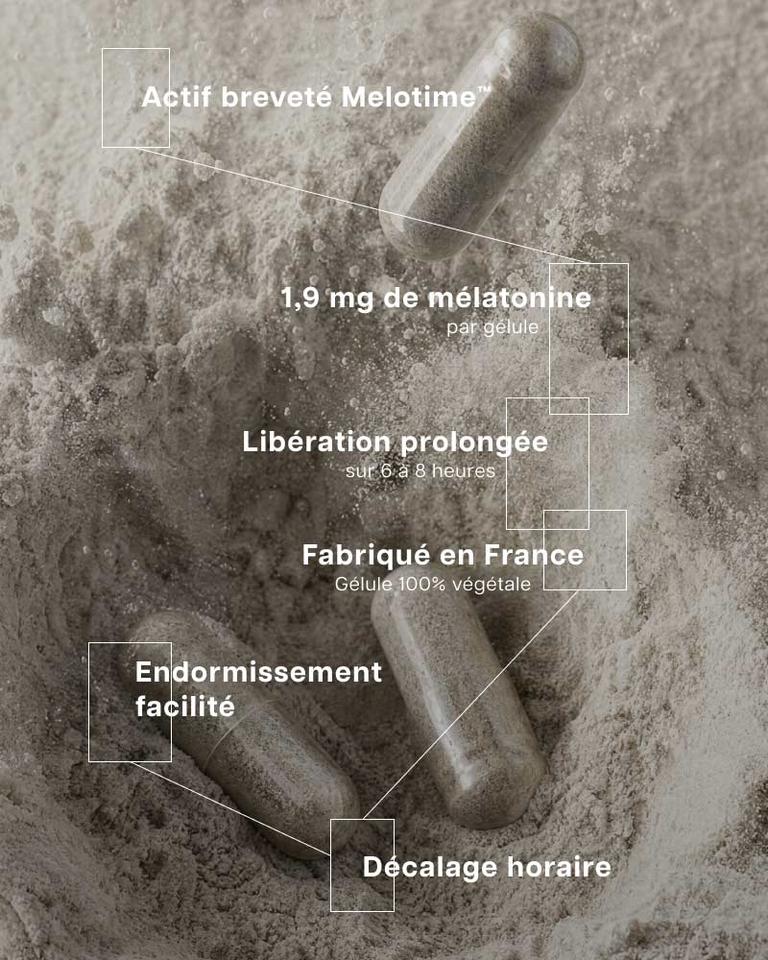 Mélatonine à libération prolongée 1,9 mg