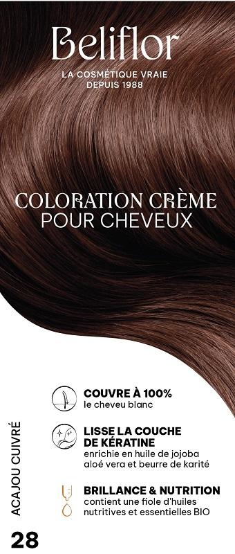 Coloration Crème 28 acajou cuivré