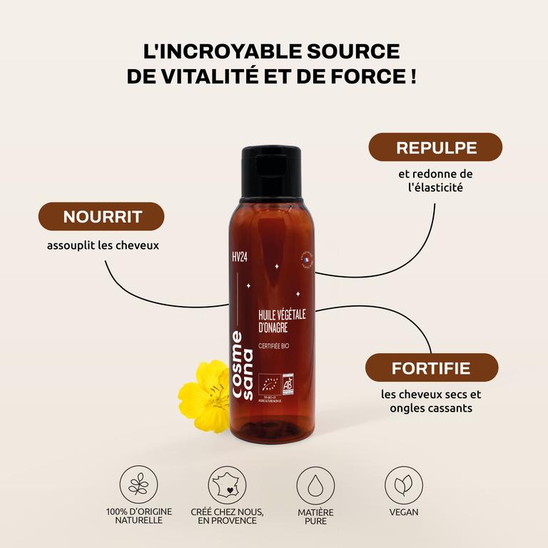 Huile Végétale d’Onagre Bio