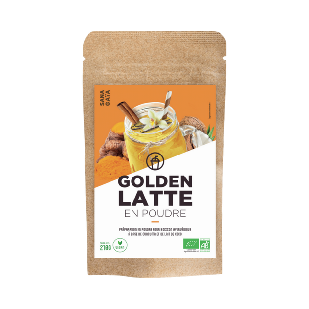 Golden latte (Lait d'or) en poudre Bio