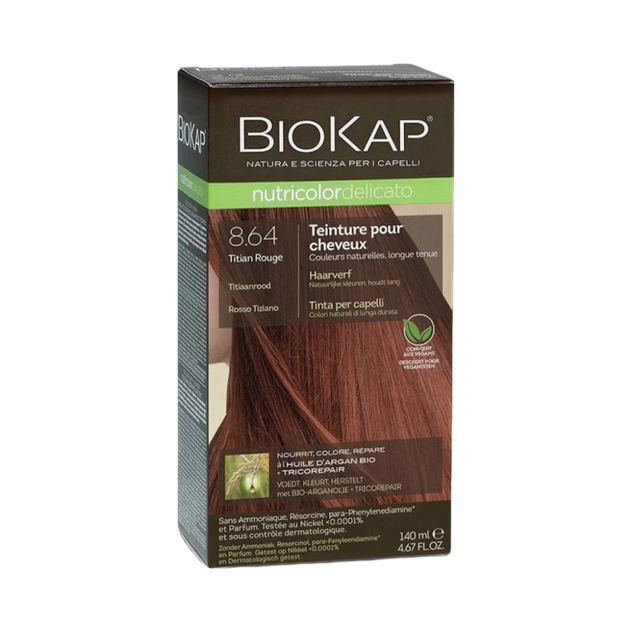 Coloration nutricolor delicato 8.64 rouge titien