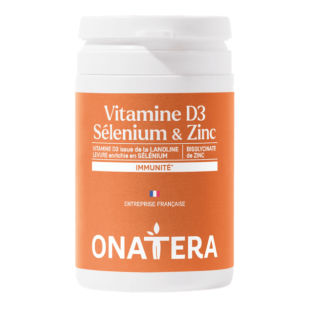 Vitamine D3 2000 UI, Sélénium & Zinc
