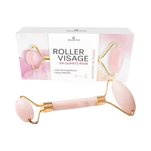 Roller visage au Quartz rose