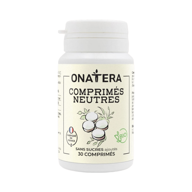 Comprimés neutres Bio pour huiles essentielles