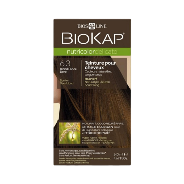 Coloration nutricolor delicato 6.3 blond foncé doré