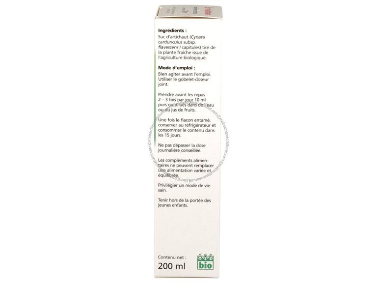 Artichaut Suc frais Bio