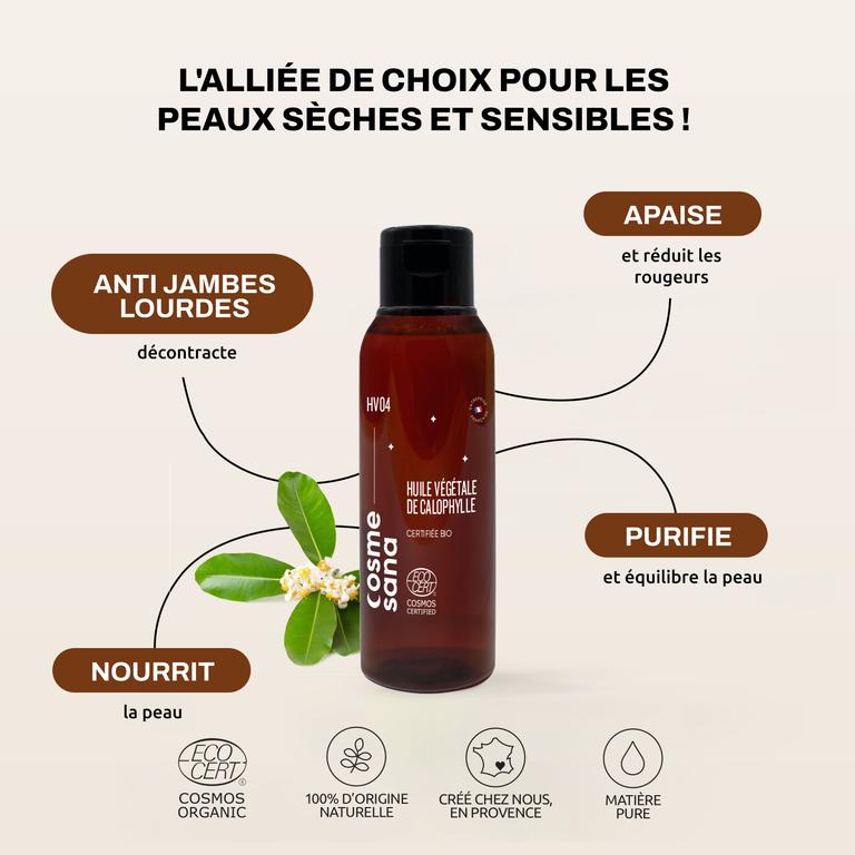 Huile Végétale de Calophylle Bio