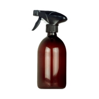 Flacon Plastique Ambré 100% Recyclé et Pompe Spray