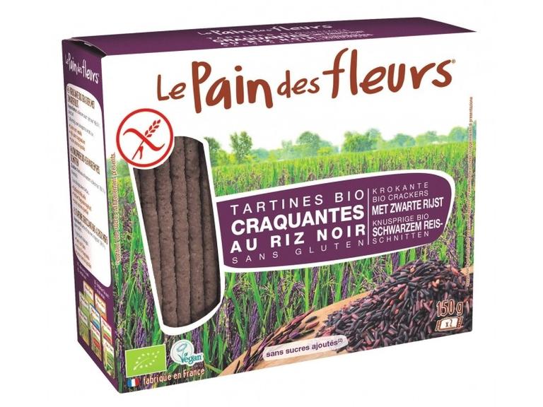 Tartines craquantes au riz noir Bio