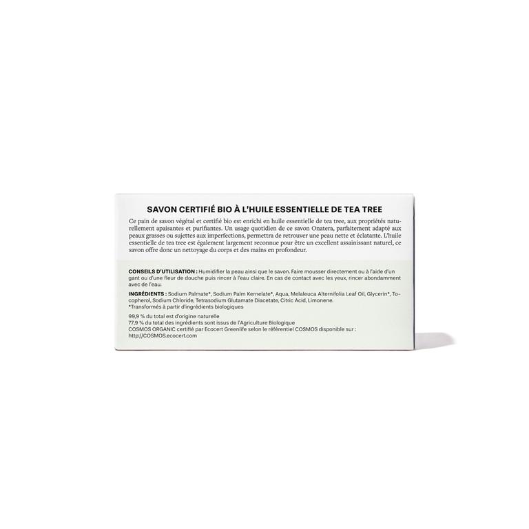 Savon au tea tree Bio, purifiant