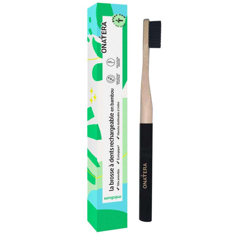 Brosse à dents tête rechargeable bambou - Medium