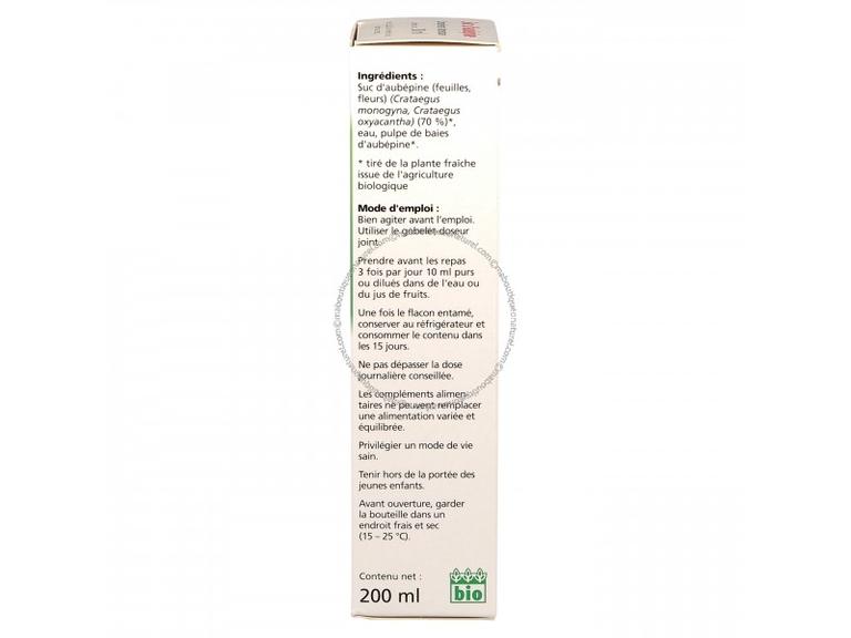 Aubépine Suc frais Bio