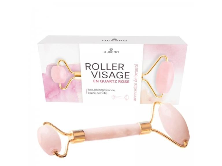 Roller visage au Quartz rose