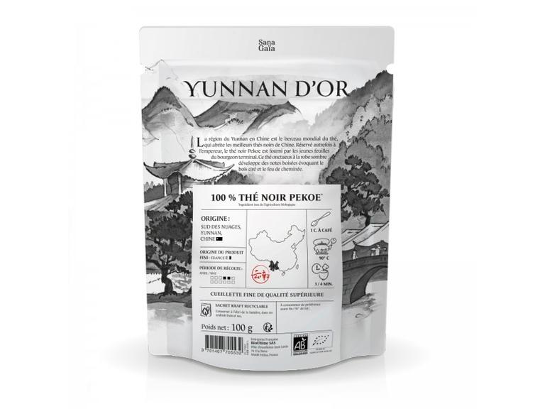 Thé noir Yunnan d'Or Bio