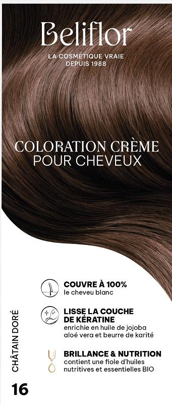 Coloration Crème 16 châtain doré