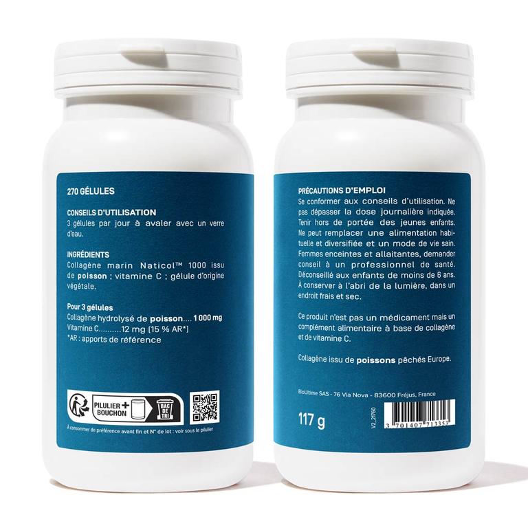 Collagène marin hydrolysé 1 000 mg