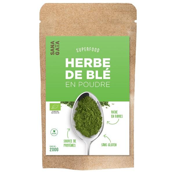 Herbe de blé en poudre Bio