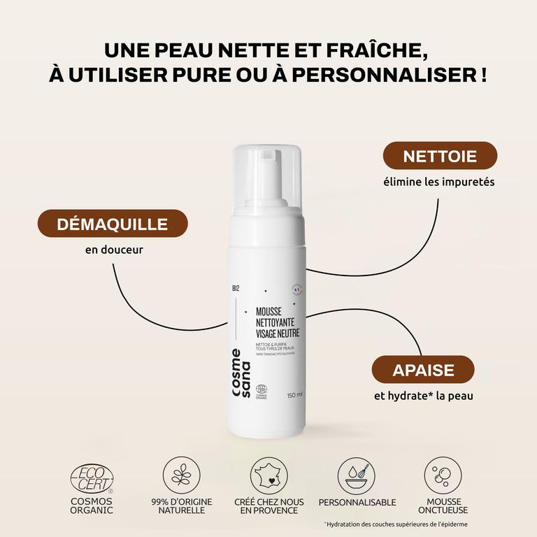 Mousse Nettoyante Neutre Bio