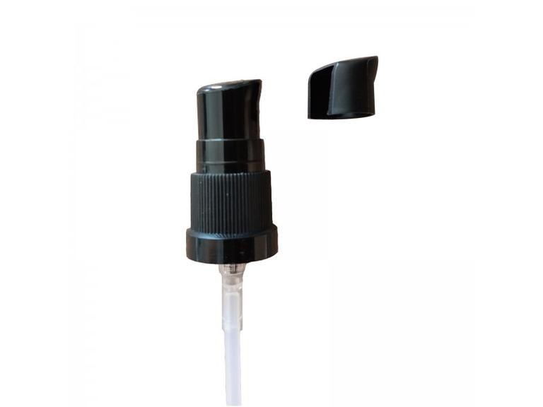 Pompe Crème Noire avec Capot - 18
