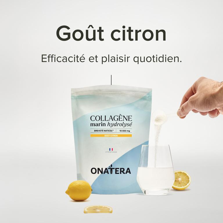 Collagène marin hydrolysé goût citron