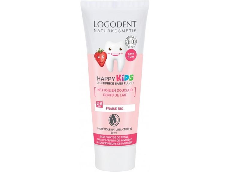 Happy kids dentifrice sans fluor à la fraise Bio