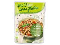 Lentilles cuisinées soja et duo de céréales Bio