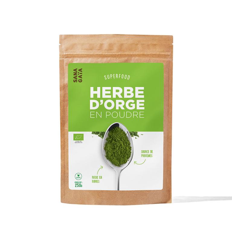 Herbe d'orge en poudre Bio