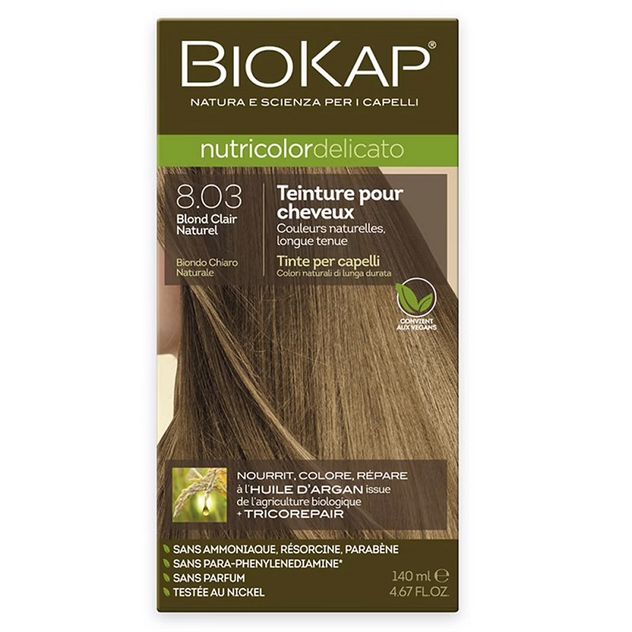Coloration delicato 8.03 blond clair naturel