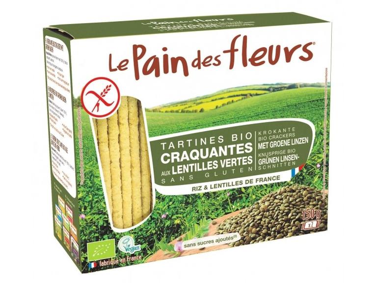 Tartines craquantes aux lentilles vertes Bio