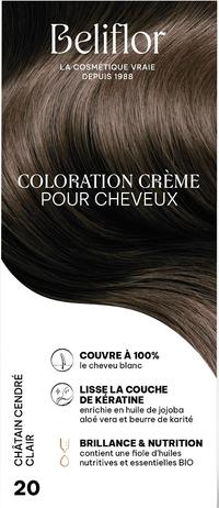 Coloration Crème 20 châtain cendré clair