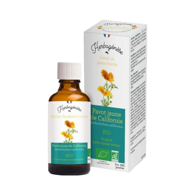 Pavot jaune de Californie Bio Extrait de plante fraîche