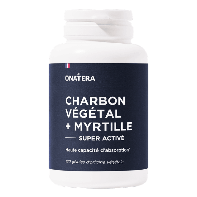 Charbon végétal super activé + myrtille