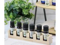Présentoir en bois pour 6 huiles essentielles