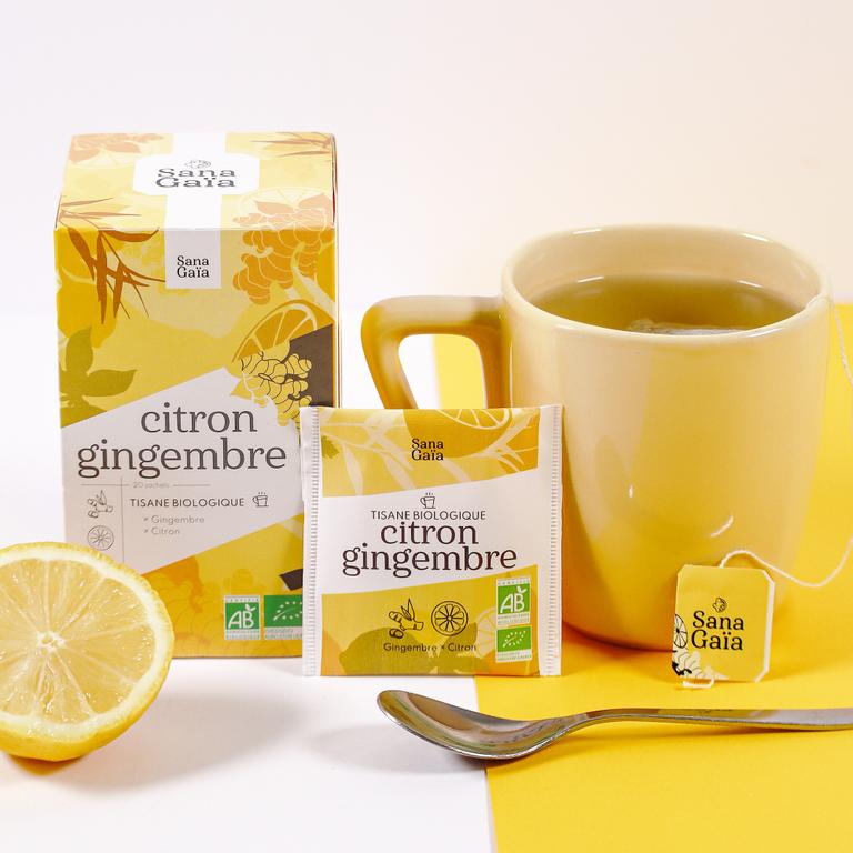 Tisane Gingembre Citron Bio