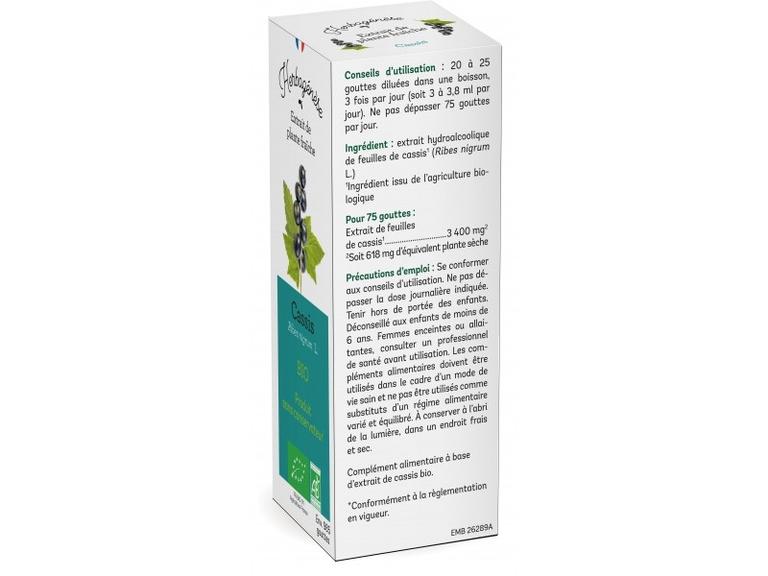 Cassis Bio Extrait de plante fraîche