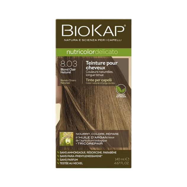 Coloration delicato 8.03 blond clair naturel