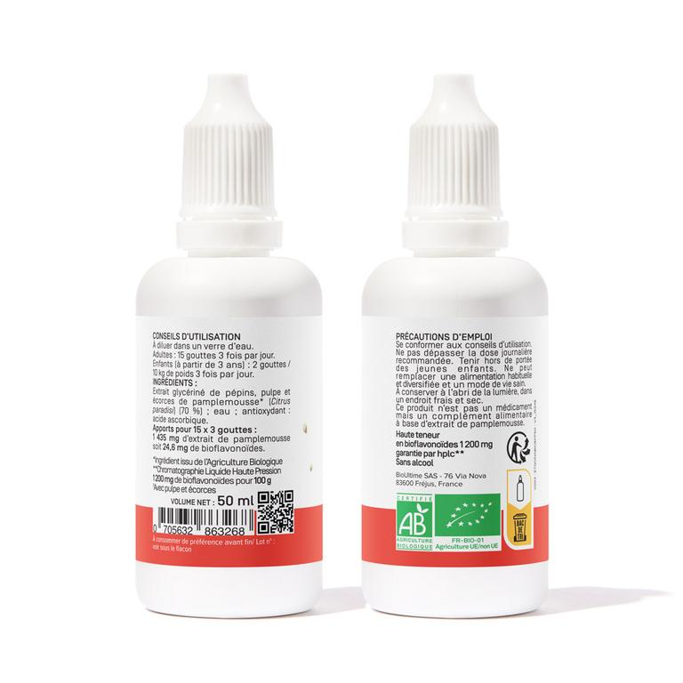Extrait Pépin de Pamplemousse (EPP) 1200 Bio liquide