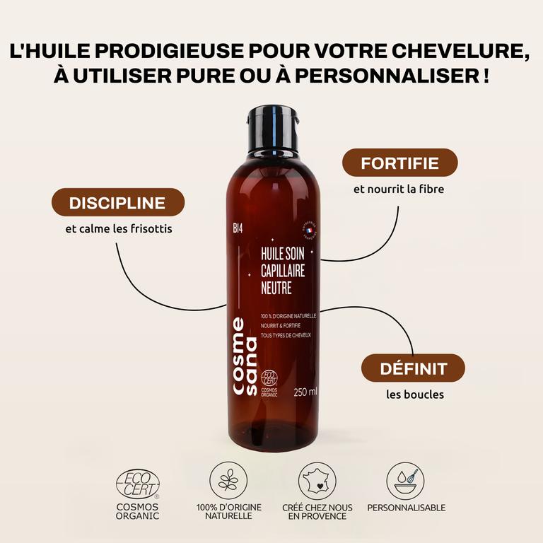 Huile Soin Capillaire Neutre BIO