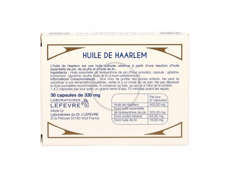 Huile de Haarlem