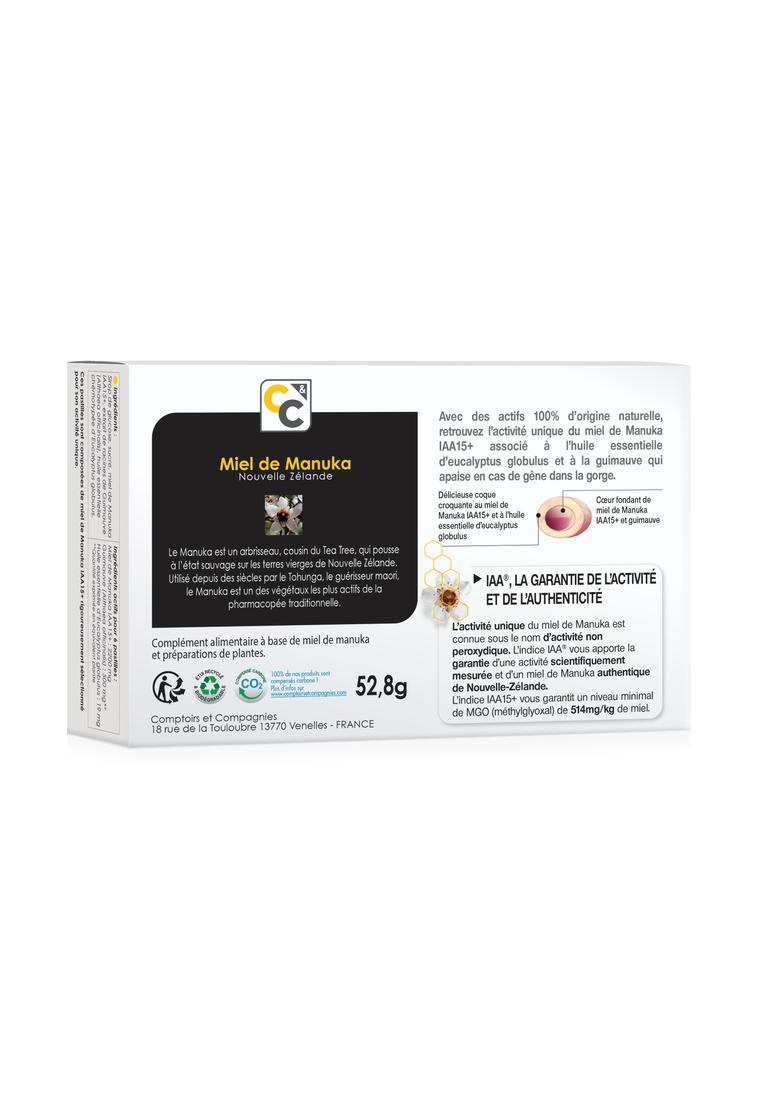 Pastilles coeur fondant Miel de Manuka IAA15+