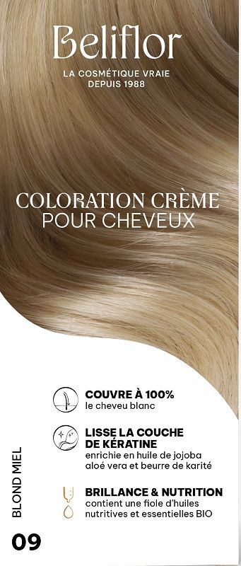 Coloration Crème 09 blond miel