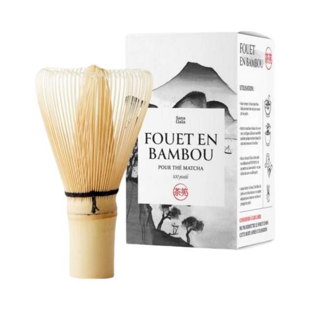 Fouet en Bambou pour thé Matcha - 100 pistils
