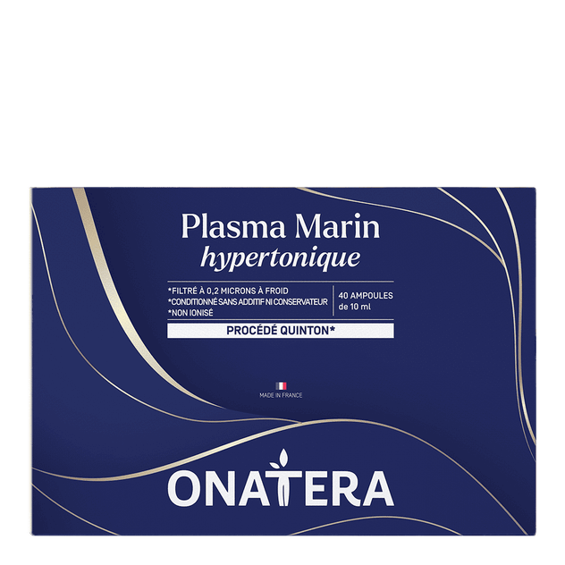 Plasma marin (eau de mer) hypertonique procédé Quinton