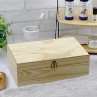 Coffret de rangement en bois pour 50 flacons