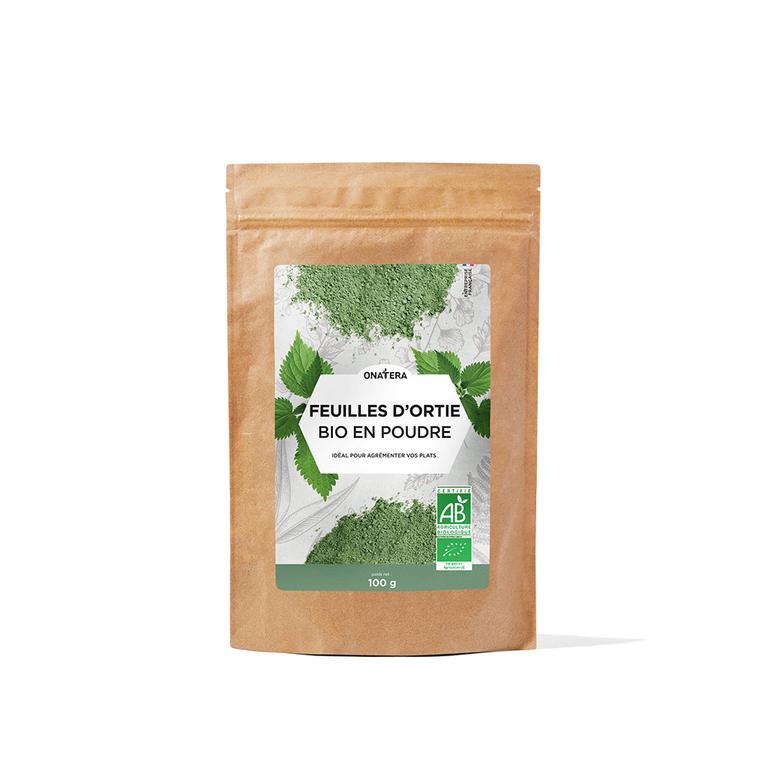 Feuilles d'ortie bio en poudre