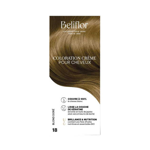 Coloration Crème 18 blond doré