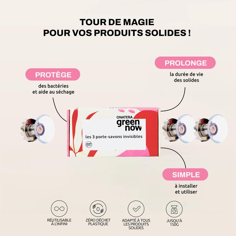 Le Porte-Savon Invisible - x3